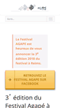 Mobile Screenshot of festivalagape.org